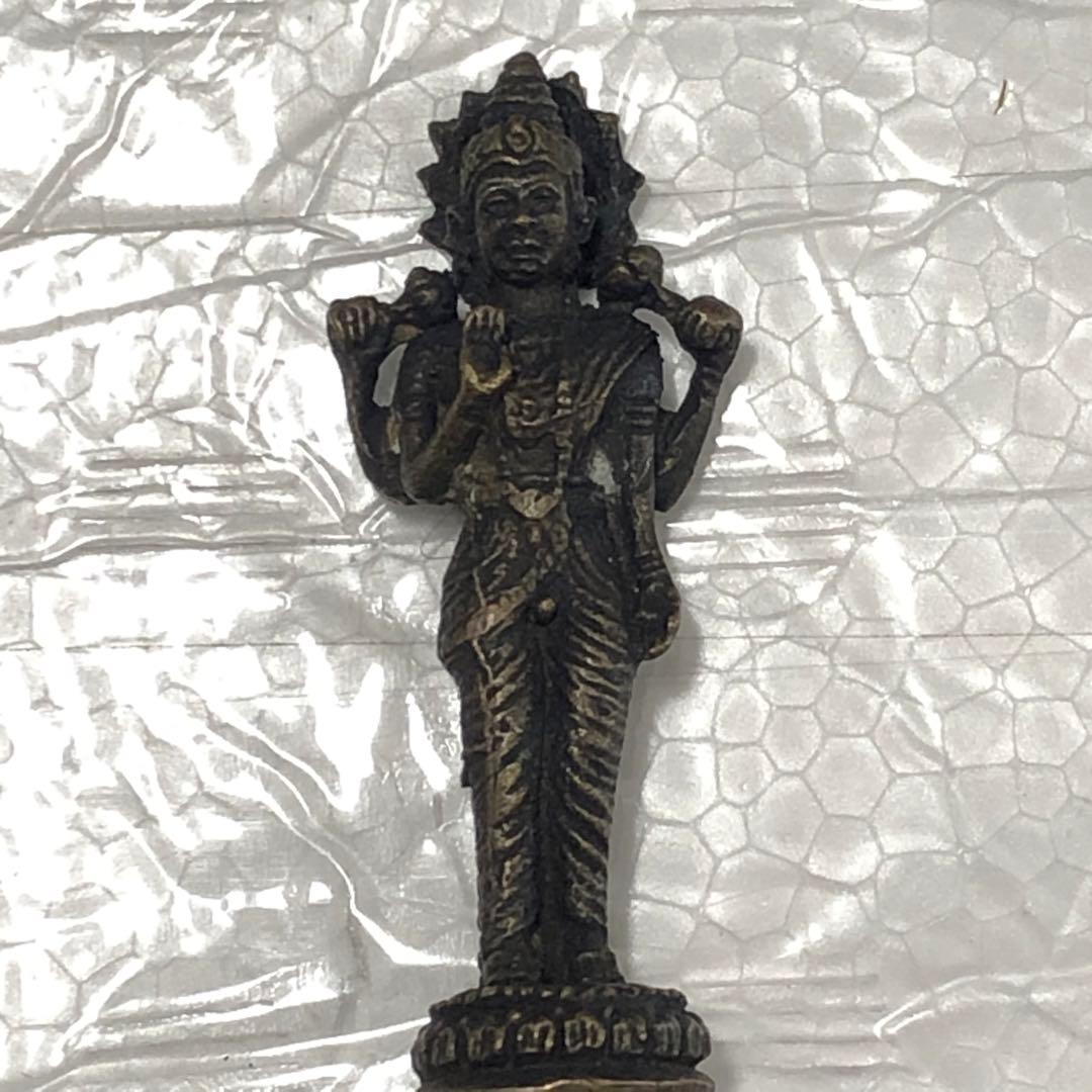 珍品◼️また蔵から謎の優しそうなお顔の金属製の神様の直立仏像が出て来ました。