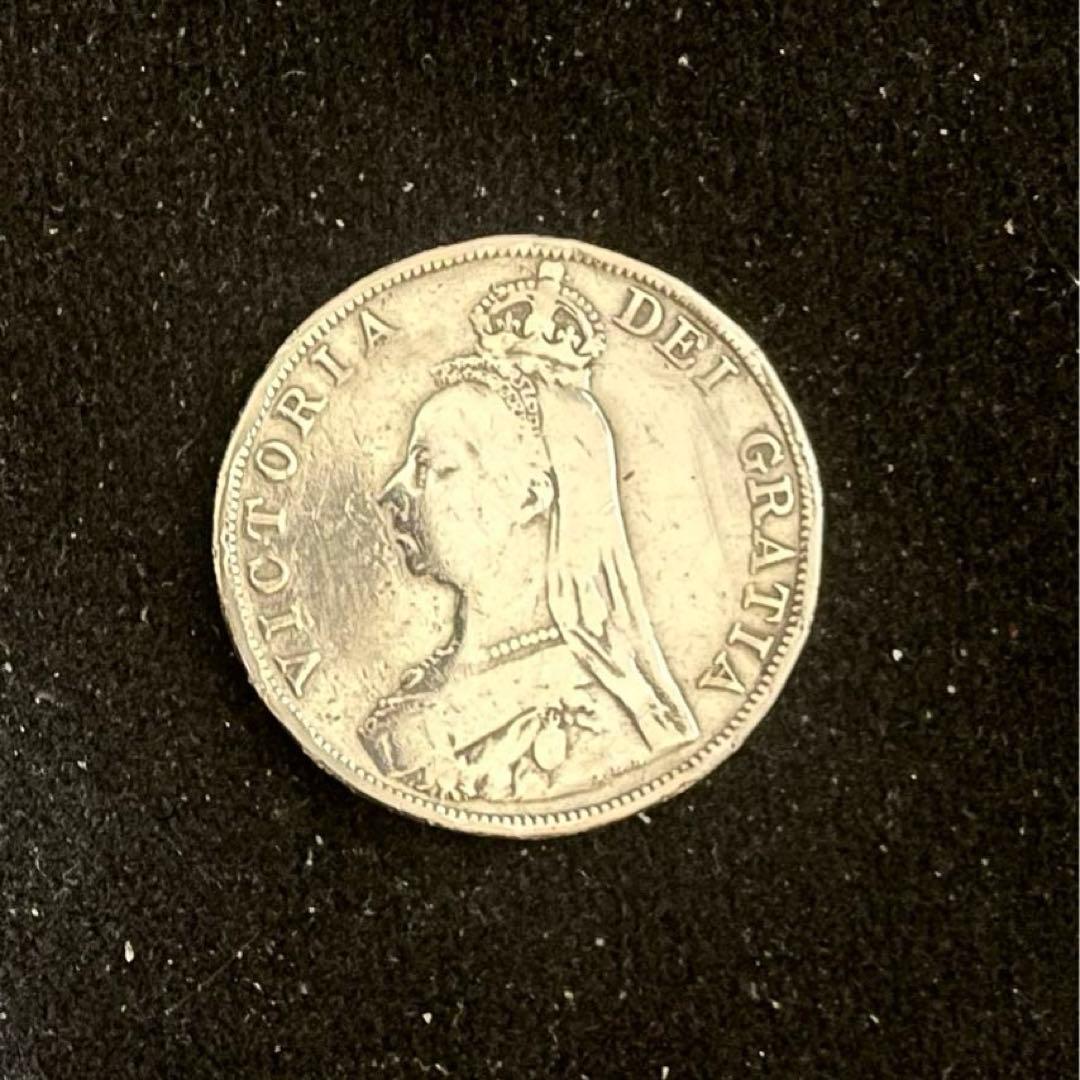ダブルフローリン銀貨 ダブルフローリン銀貨 美品 1890年①