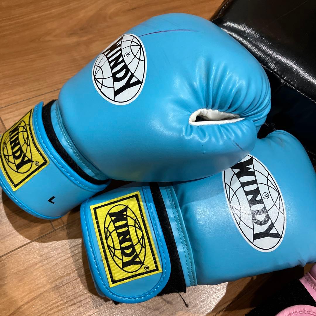 ⭐︎専用⭐︎WINDY ボクシンググローブ Lサイズ 青 ピンク 2セット キッズ