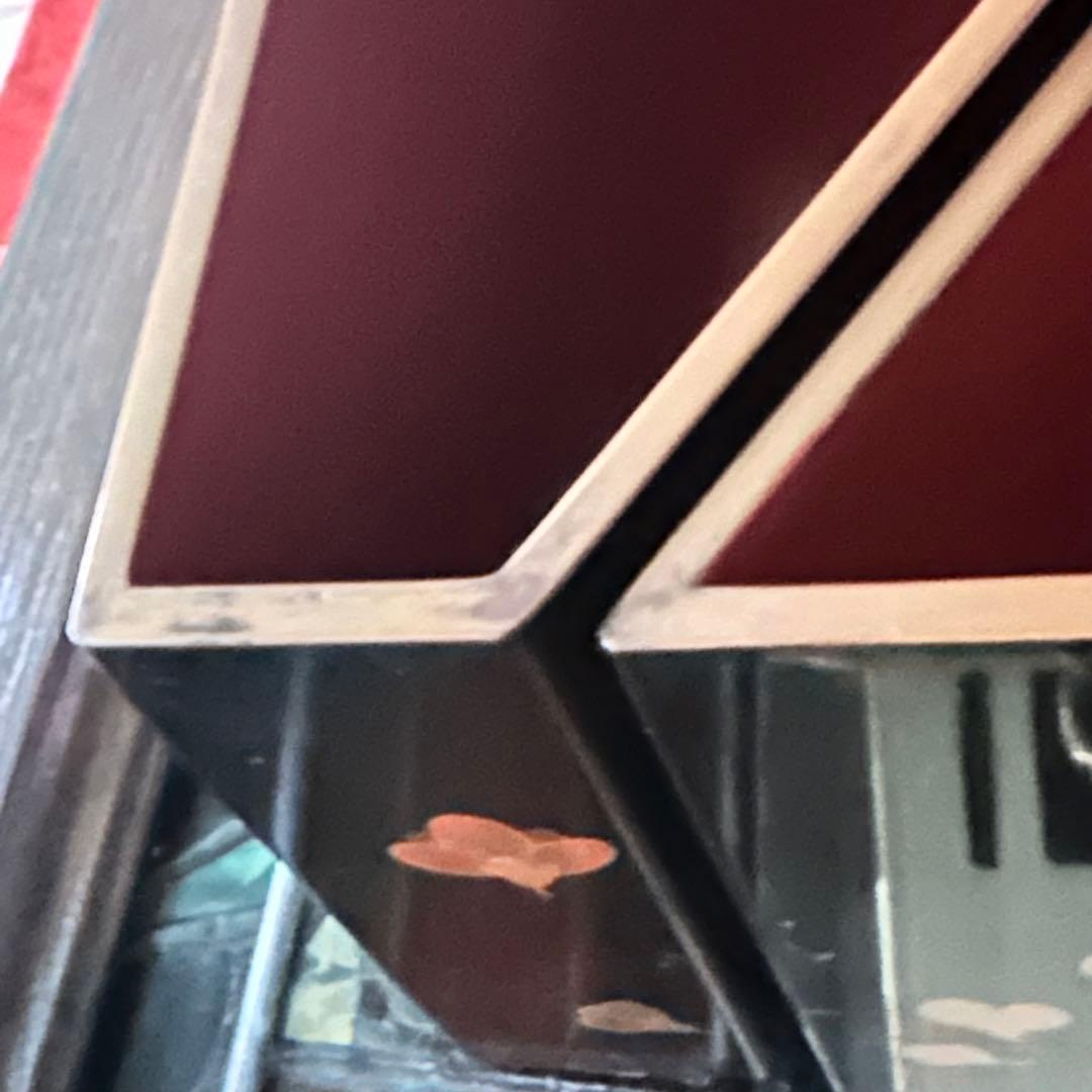 2213様感謝‼️総欅JAPAN蒔絵梅六点大名道具絵替り組子野弁当三対