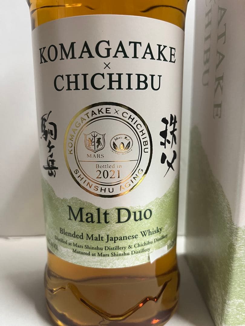 マルスウイスキー モルトデュオ 駒ヶ岳×秩父 未開栓箱ありMalt Duo