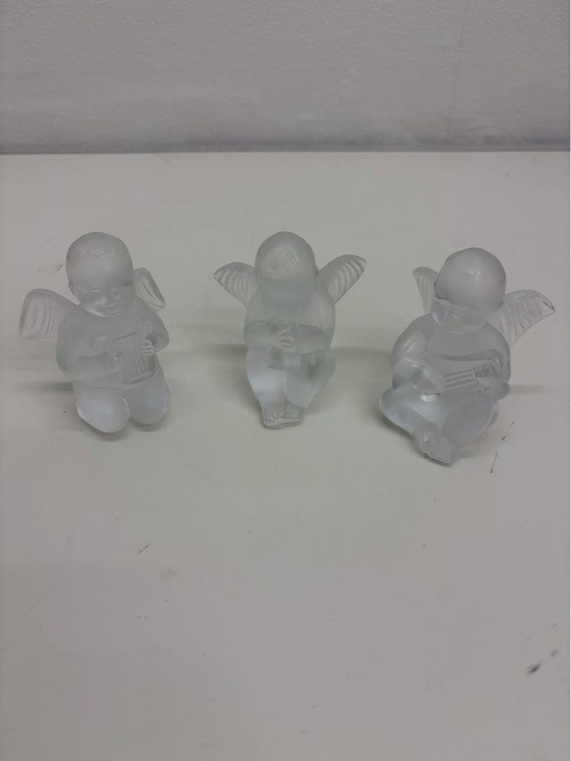Lalique ラリック クリスタル 天使 置物 3体セット 中古品 Lalique ラリック クリスタル 天使 置物 3体セット 中古品 - メルカリ