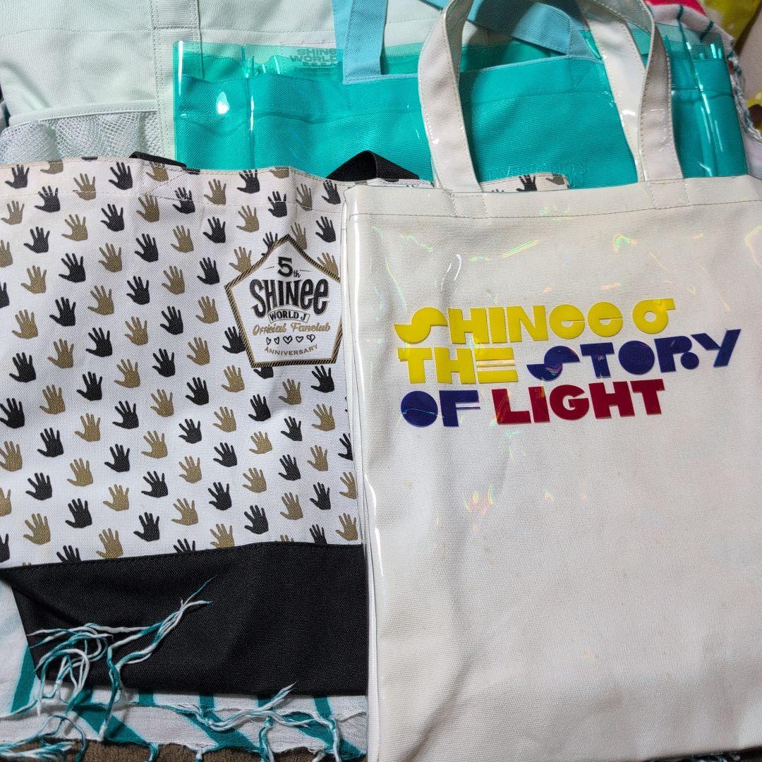 SHINee 公式グッズ＆ツアー（swⅥ、Ⅶ）SWJ5周年トートバッグ４点セット SHINee 公式グッズ＆ツアー（swⅥ、Ⅶ）SWJ5周年トートバッグ4点