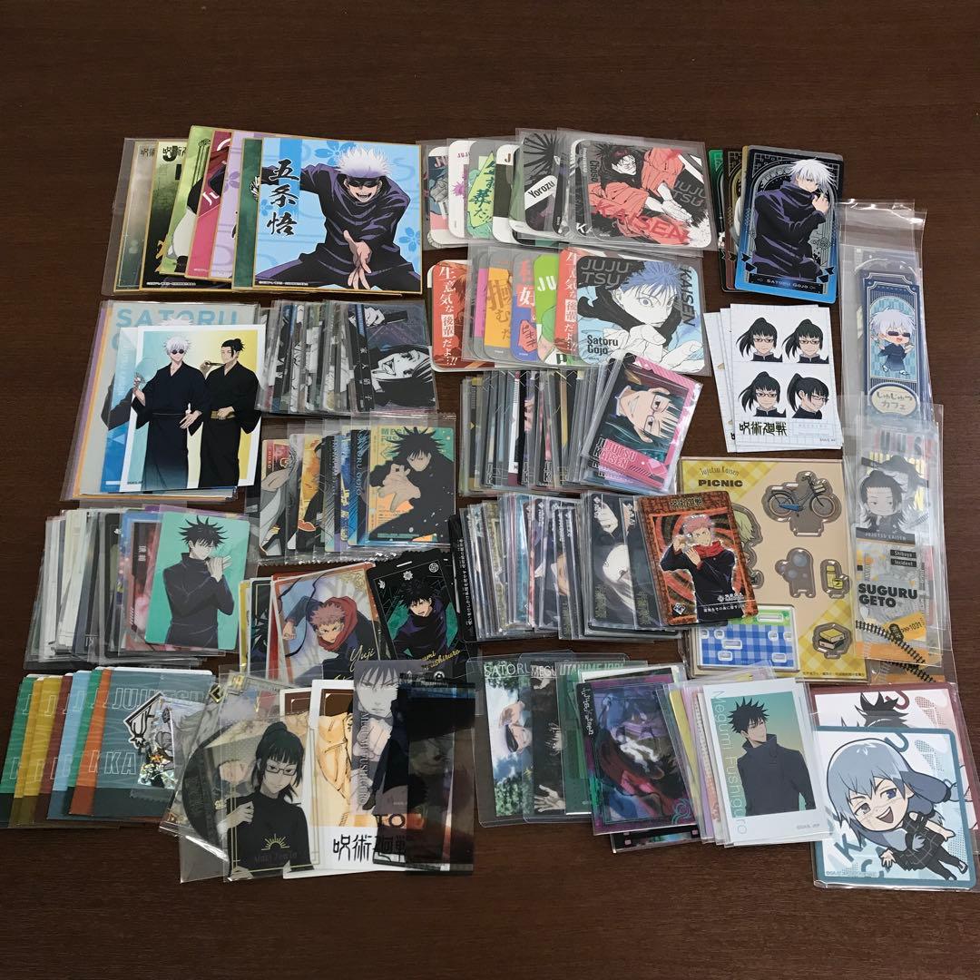 ❶②呪術廻戦 色紙 クリアカード ポストカード アクスタ カード類