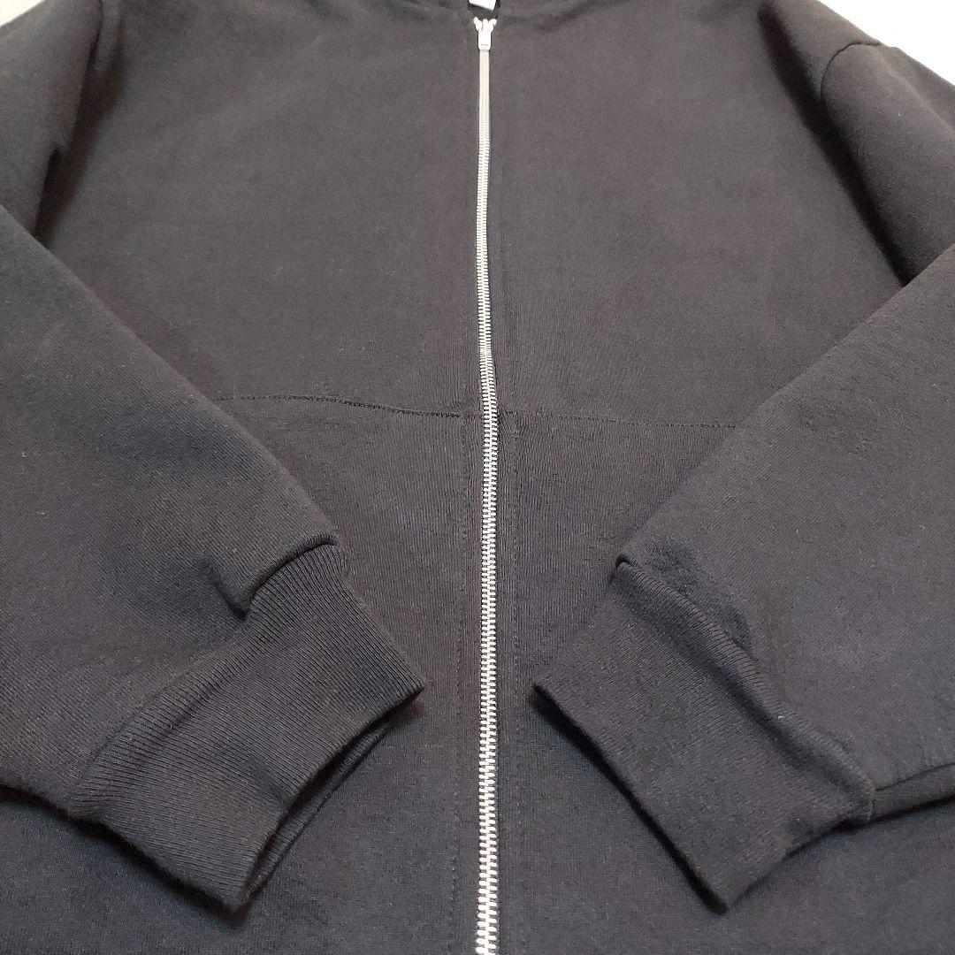 ロサンゼルスアパレル　14オンス　ブラック　裏起毛 ジップパーカー　サイズ L