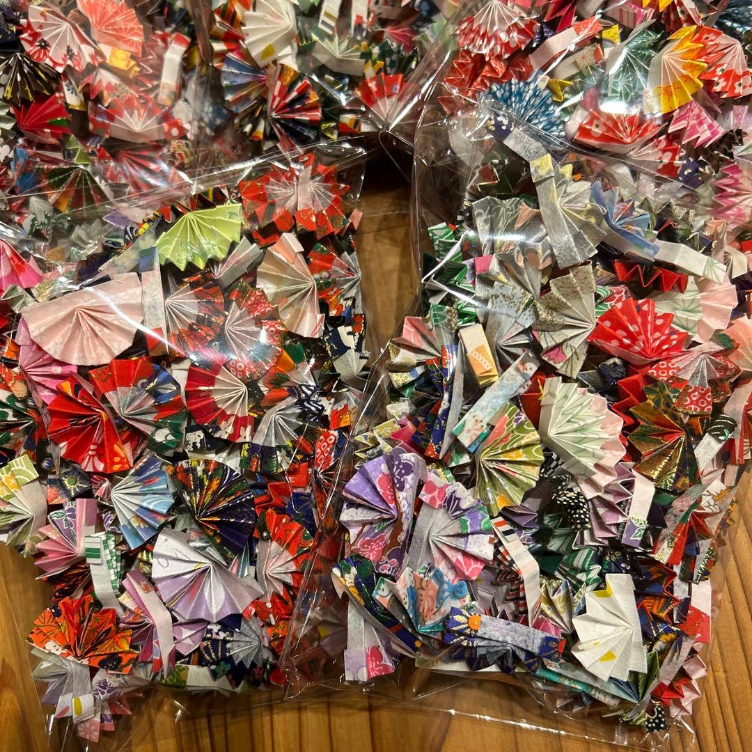 【マロン】7月分　和柄和紙の扇子　1000個