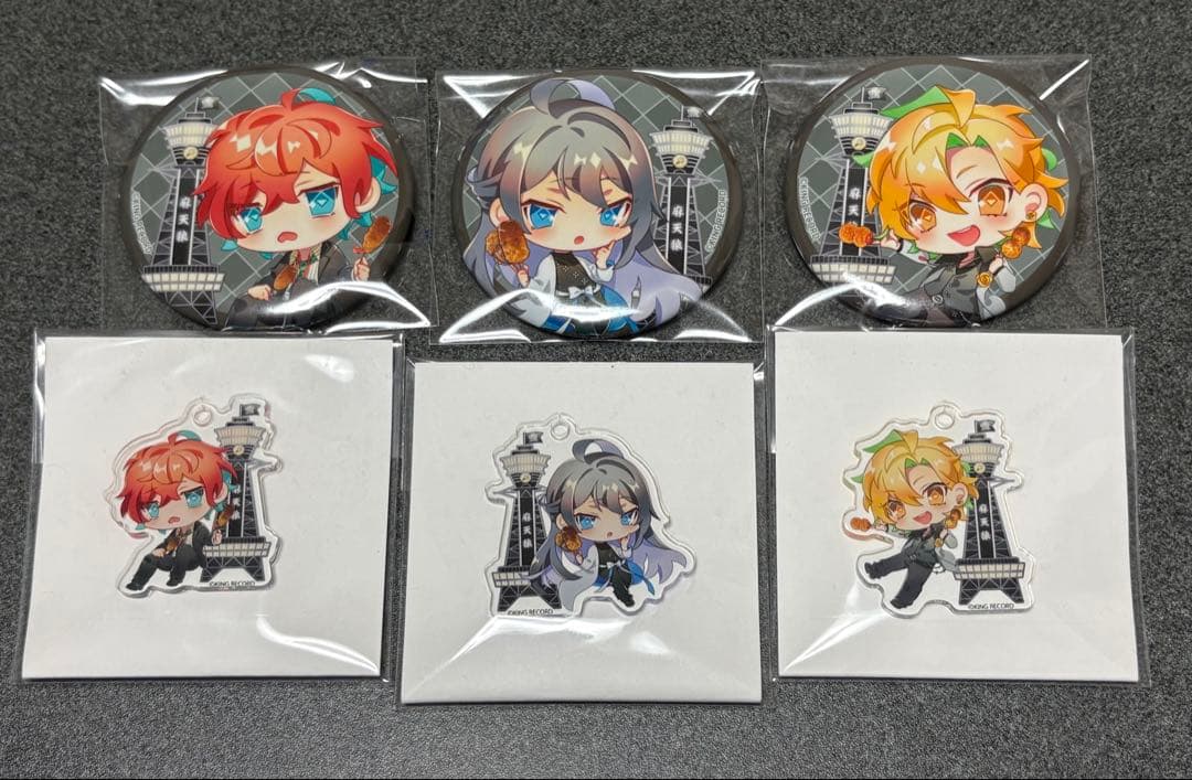 ヒプマイ 通天閣 缶バッジ アクリルキーホルダー 寂雷 一二三 独歩 麻