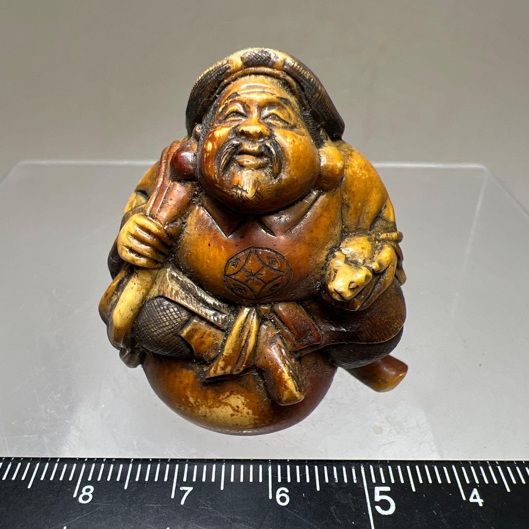 青堂在銘 大黒天根付 33g 東Y8-0205☆2F - メルカリ