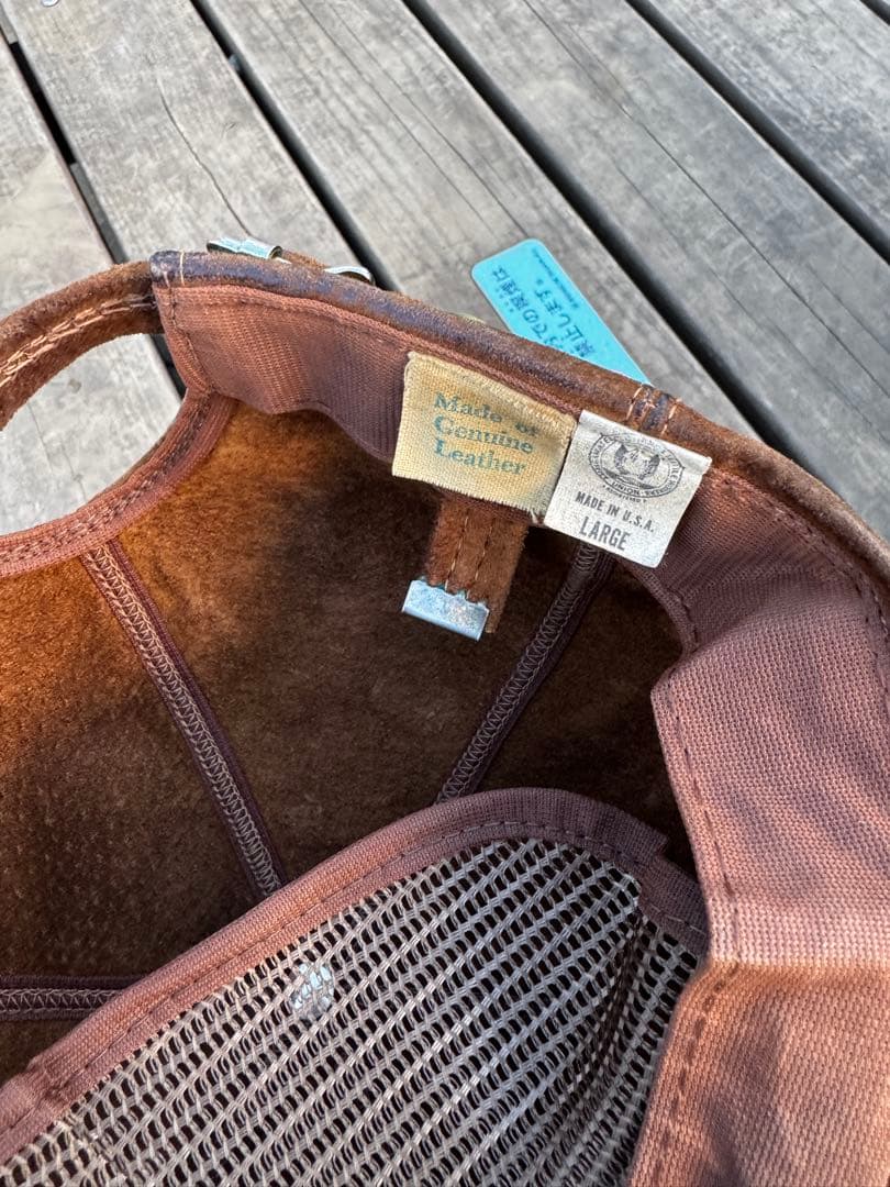 【80s L.L.Bean】 suede スエード スウェード　cap キャップ