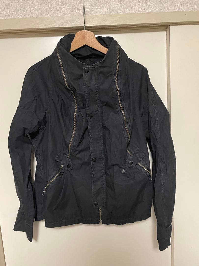 final  多重ジップジャケット M ブラック ファイナルホーム ファイナルホームFINAL HOME 多重ジップデザインナイロンジャケット 黒