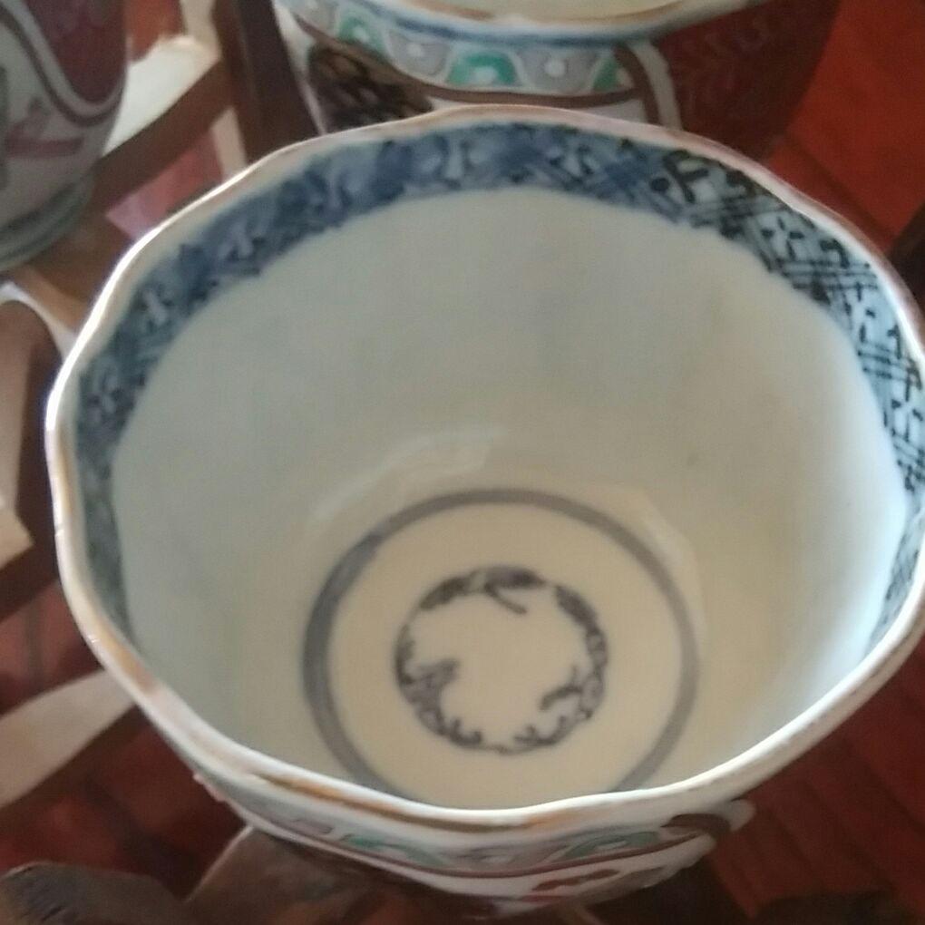 169 古伊万里 色絵 4客+1客