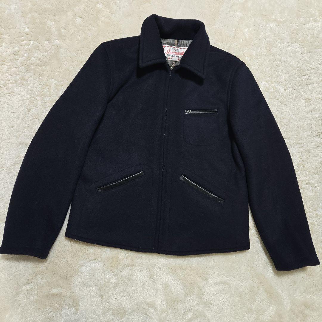 美品 希少 ジェラード ウールスポーツ ジャケット チェーン刺繍 Mサイズ