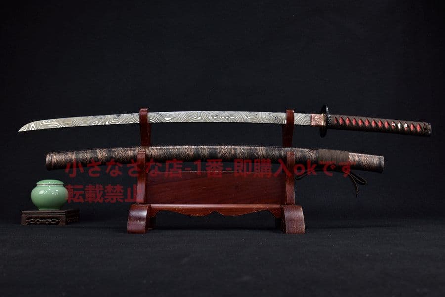 ダマスカス紋 武具　刀装具　日本刀　模造刀   居合刀