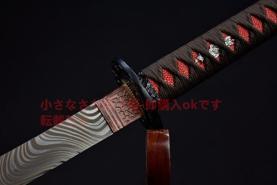 ダマスカス紋 武具　刀装具　日本刀　模造刀   居合刀