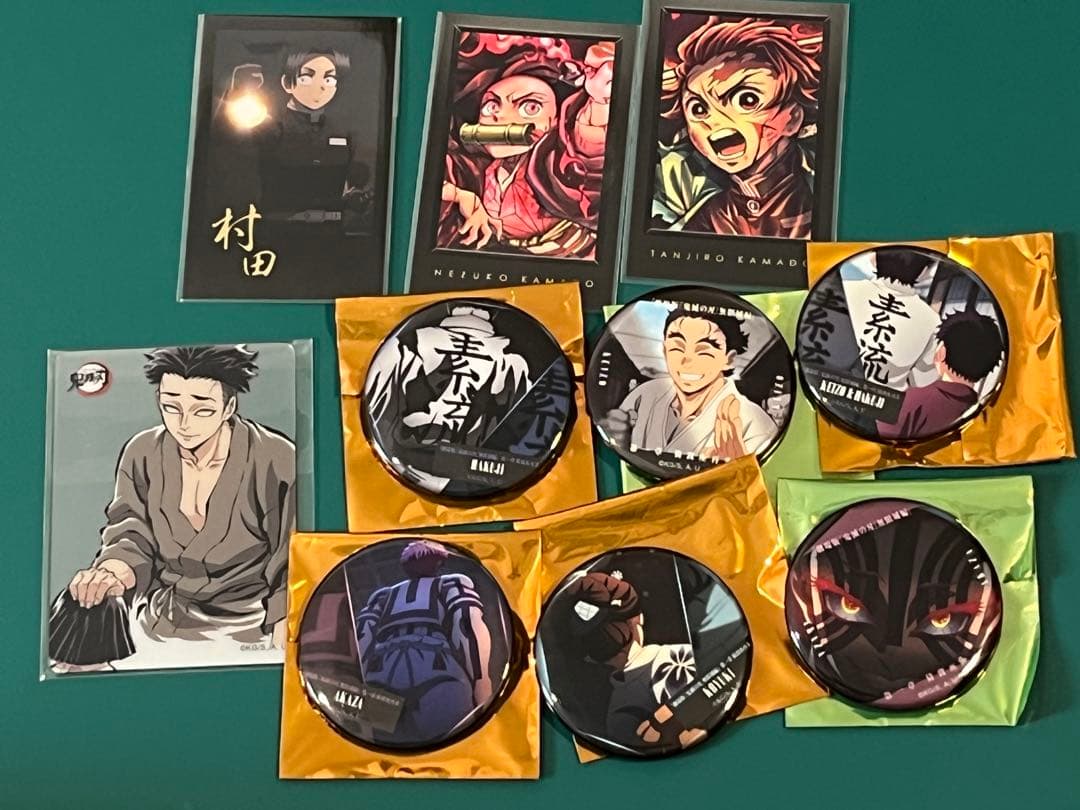 鬼滅の刃 ダイニング 黒死牟 チェキ 缶バッジ