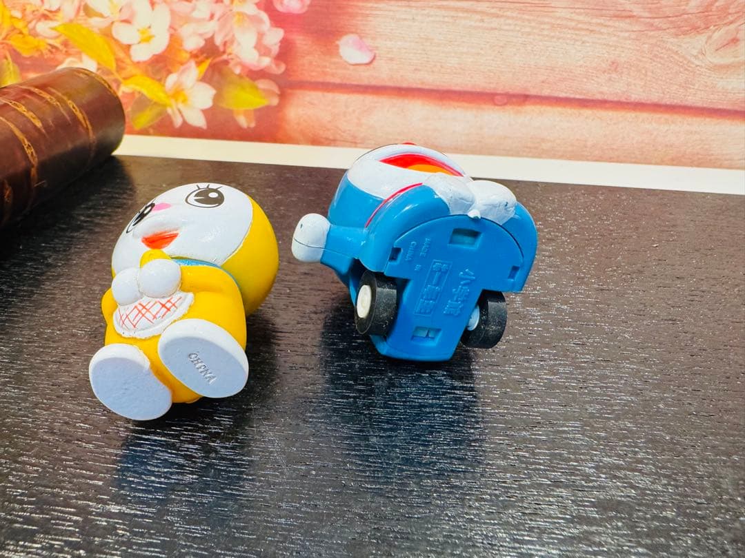 昭和レトロ 当時物 1987年ごろ小学一年生付録　ドラえもんプルバック2点セット