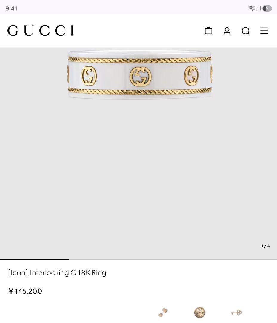 り*す様 GUCCI（グッチ）アイコンリング