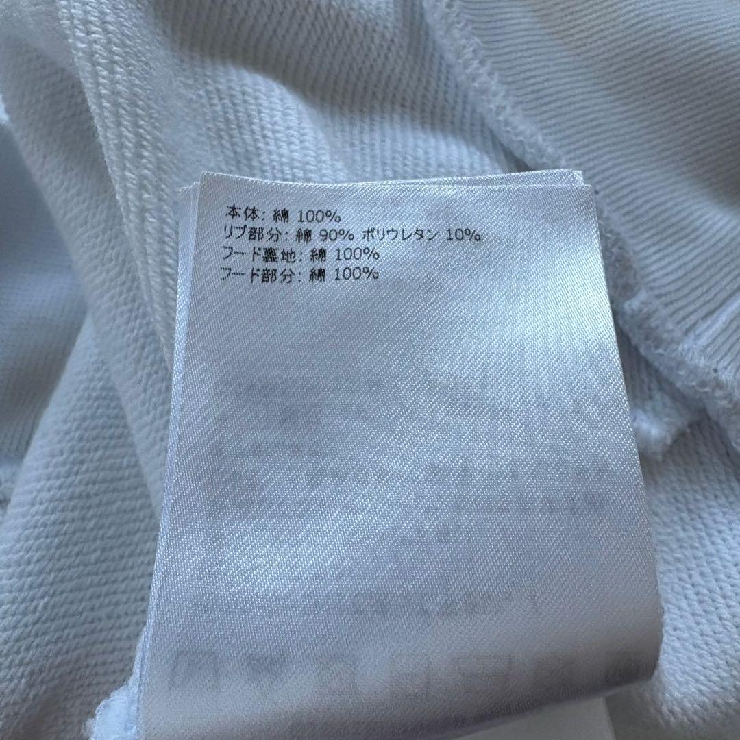 人気！　モンクレール ハーフジップパーカー　　フーデイー　マグリア　M 白