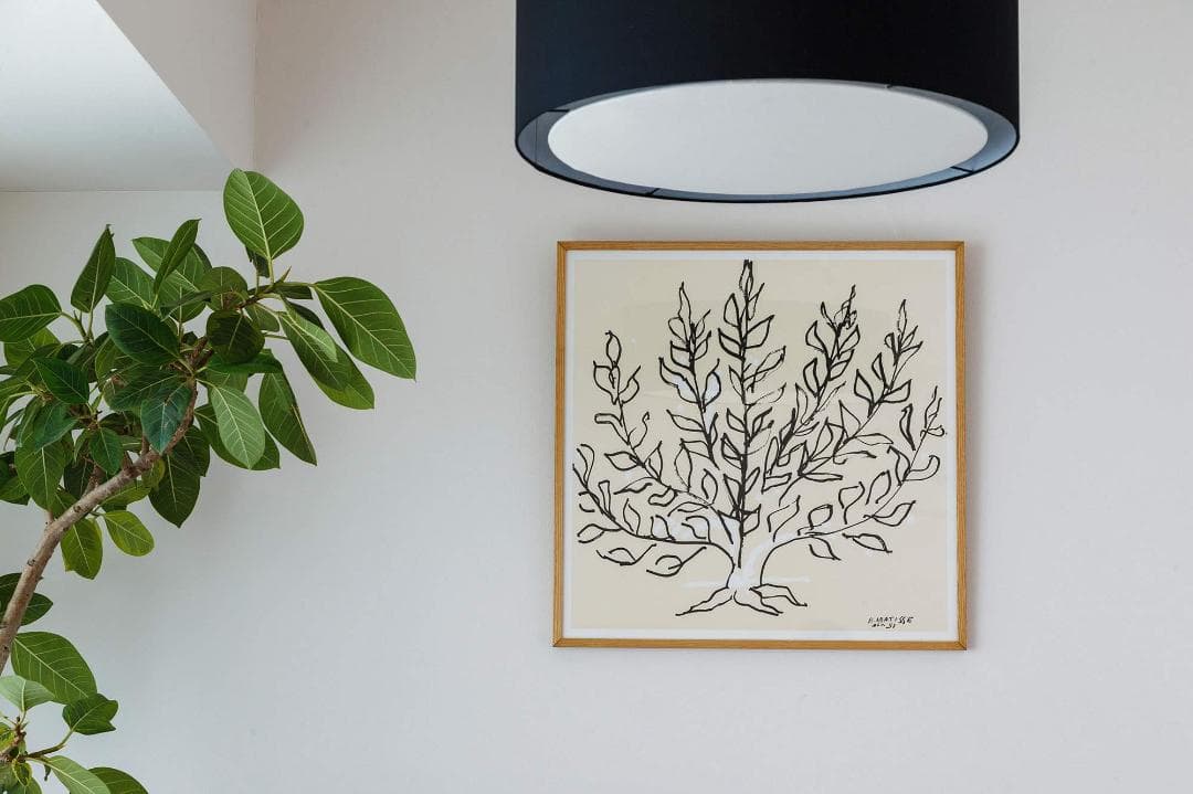 アンリ・マティス 「低木」 ナチュラルフレーム　IDEE 定番品】アンリ・マティス 「低木」ナチュラルフレーム｜ポスター