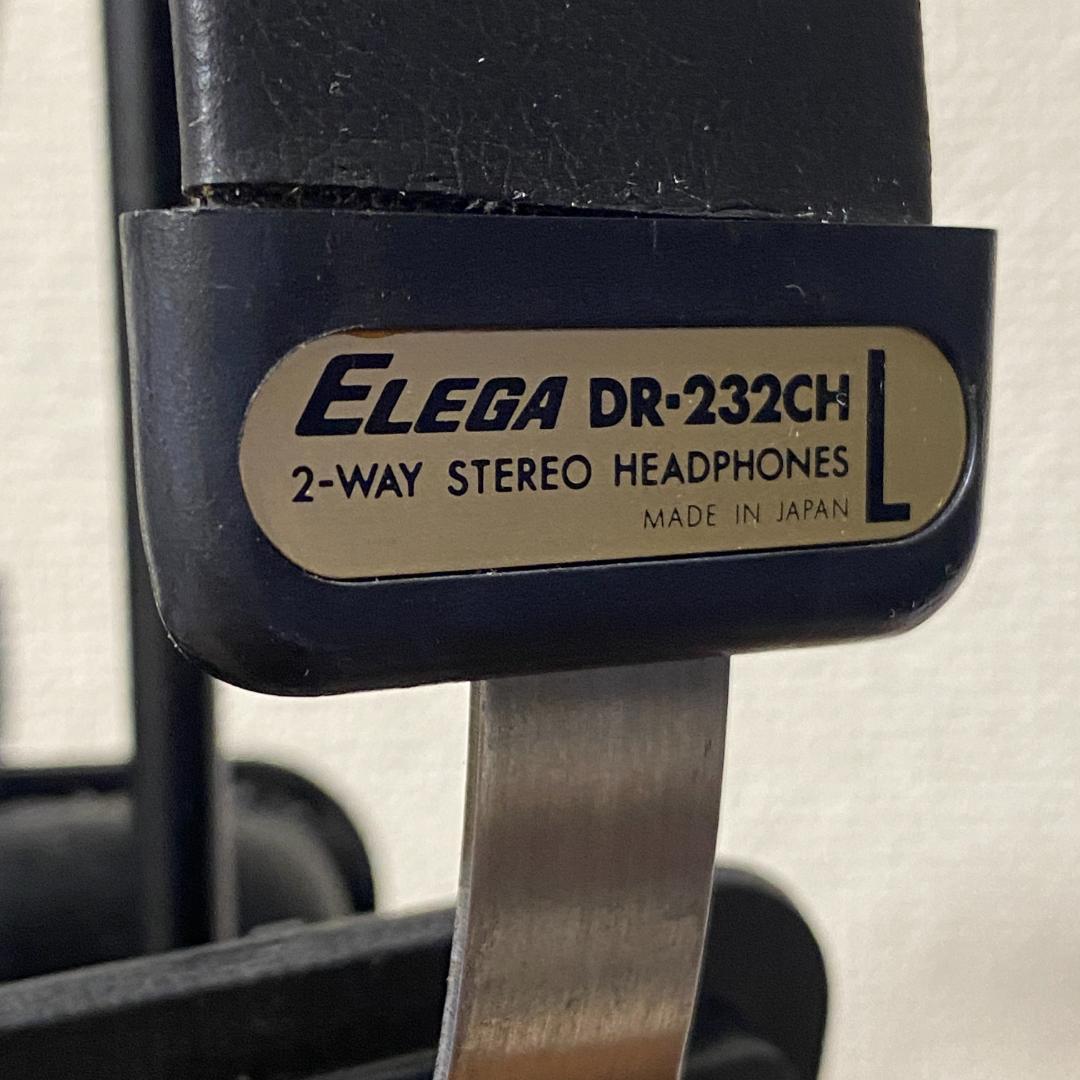 100%新品】 希少 ELEGA エレガ DR-232CH ステレオ ヘッドホン 2WAY
