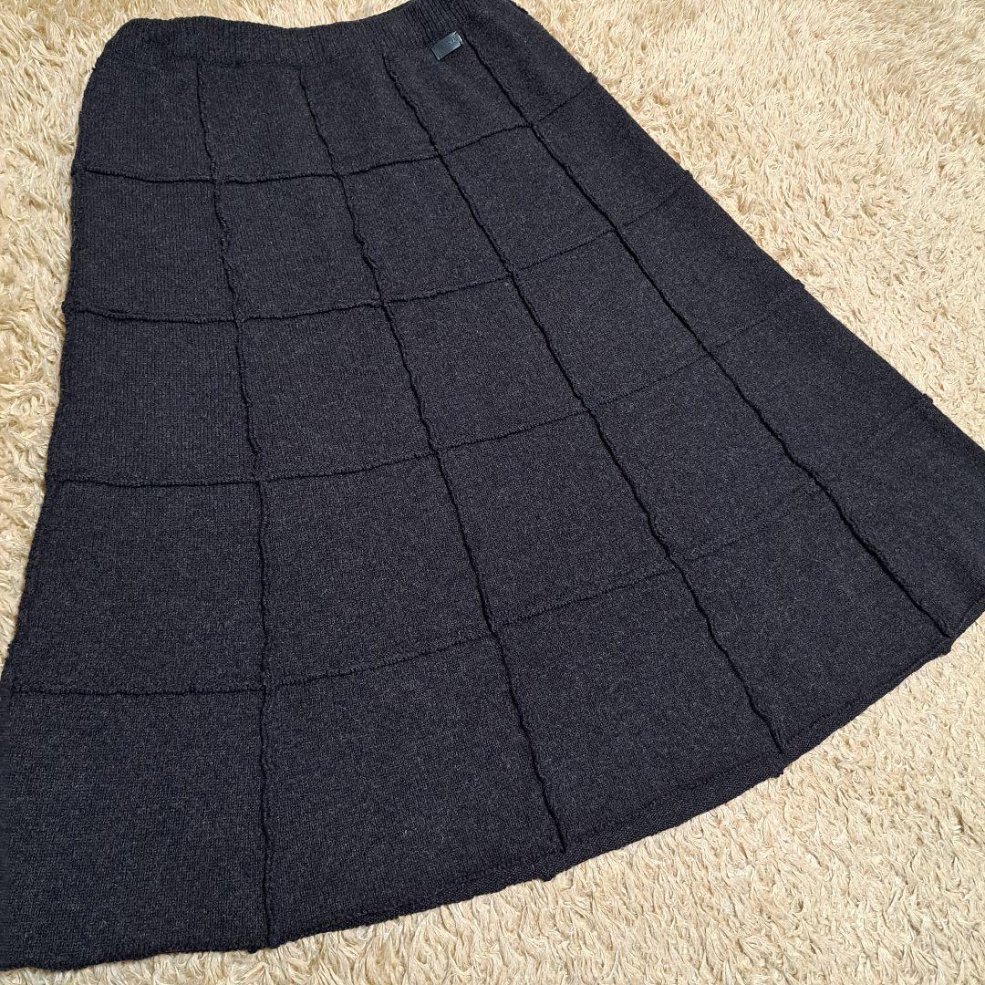 CHANEL　シャネル　スカート　格子　フレアスカート　38