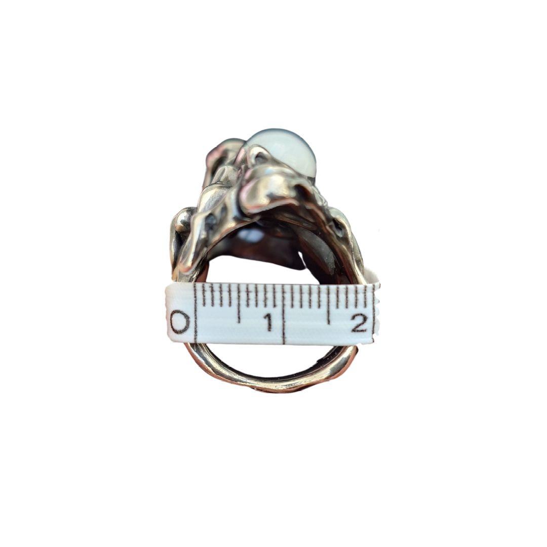 う*に様 【希少】TAUJAN リング WhiteOnyx pulse