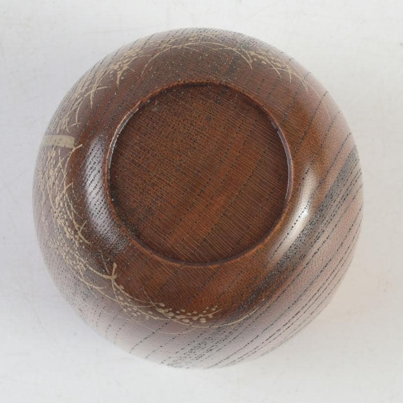 茶道具 中林星山作 稲穂に雀蒔絵 鳴子 長棗 共箱 V 9563