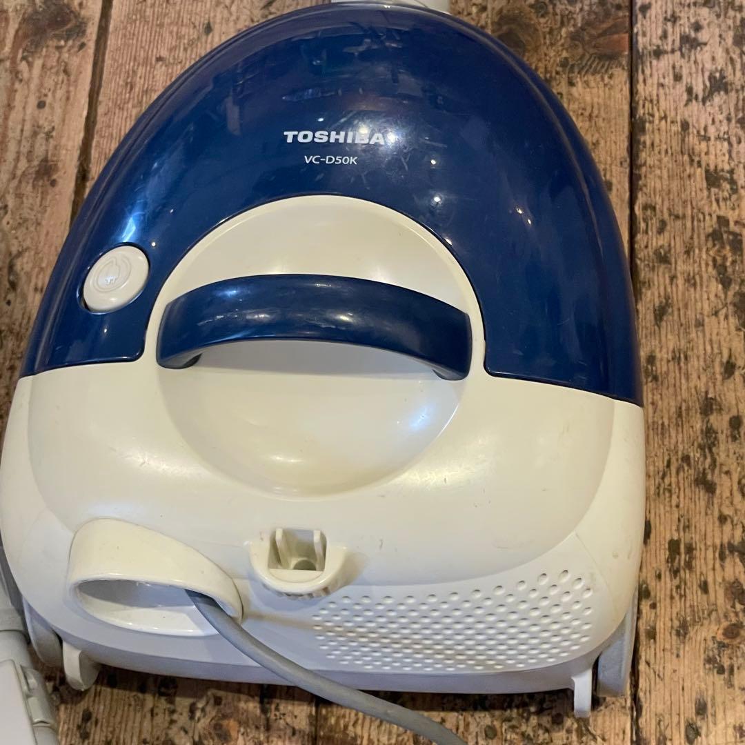可動品 TOSHIBA 紙パック式クリーナー VC-D50K 掃除機 昭和