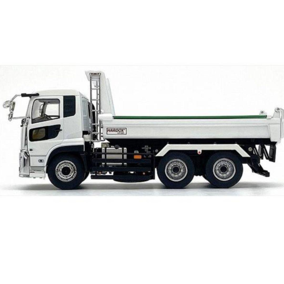 UDTRUCKS QUON KYOKUTOダンプ(ホワイト/ブラックフレーム)