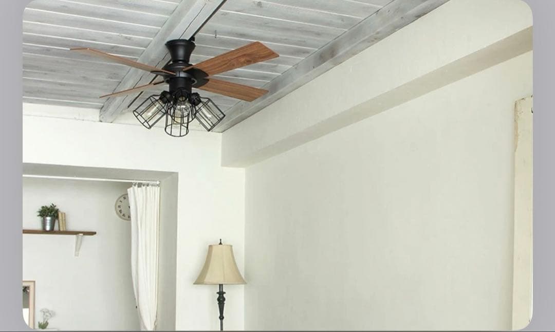 専用出品　未使用　木目調シーリングファン