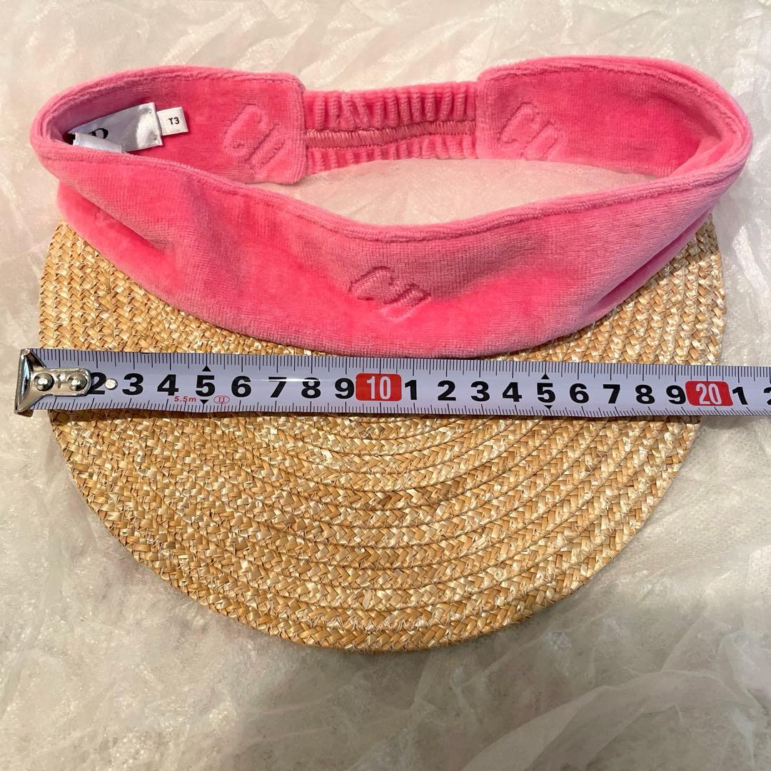 試着のみ baby DIOR サンバイザー キャップ帽子 キッズ 試着のみ baby