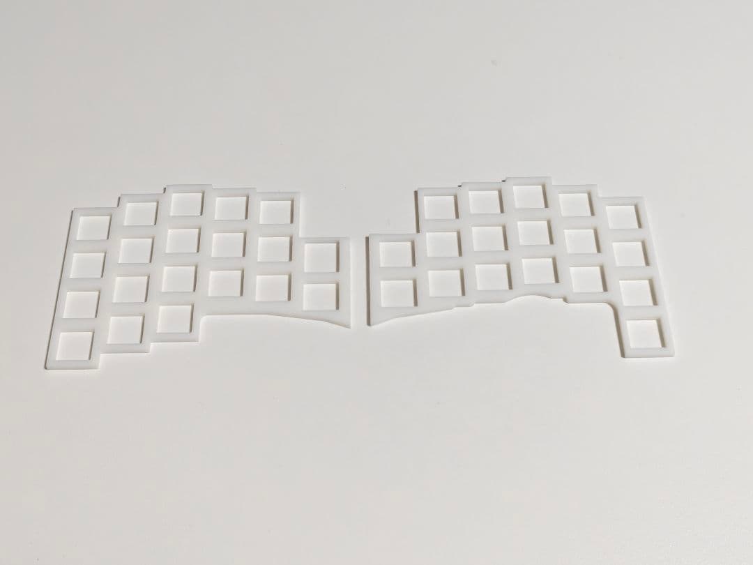 Glove43tb 完成品 低背トラボ ロープロファイル 無線接続 ホワイト