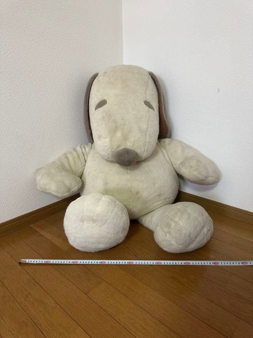 スヌーピー　ぬいぐるみ 特大　カフェオレ色　かわいい