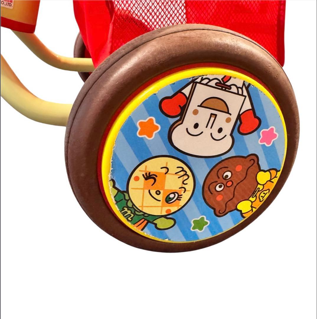 アンパンマン デラックスII三輪車 サンシェード&足置きステップボード付