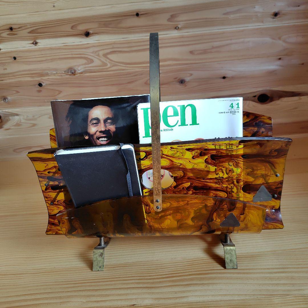 アンティーク べっ甲 マガジンラック