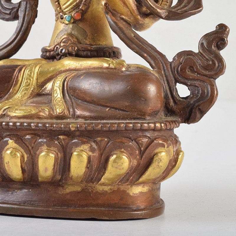仏教美術 古銅鍍金 チベット仏 仏像 置物 M R9182