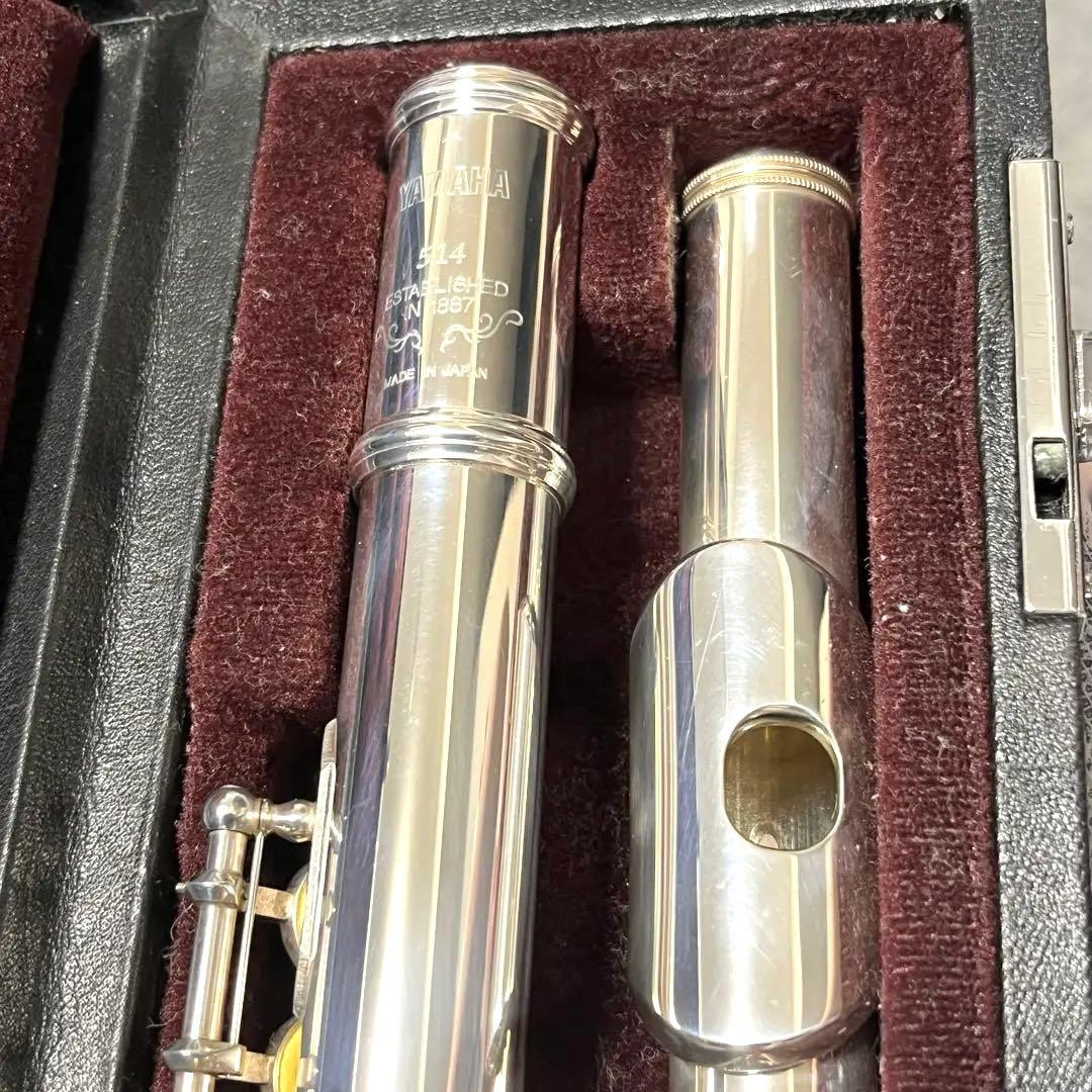 YAMAHA YFL 514 頭部管銀製 プロモデル 廃番 付属品付き 吹奏楽