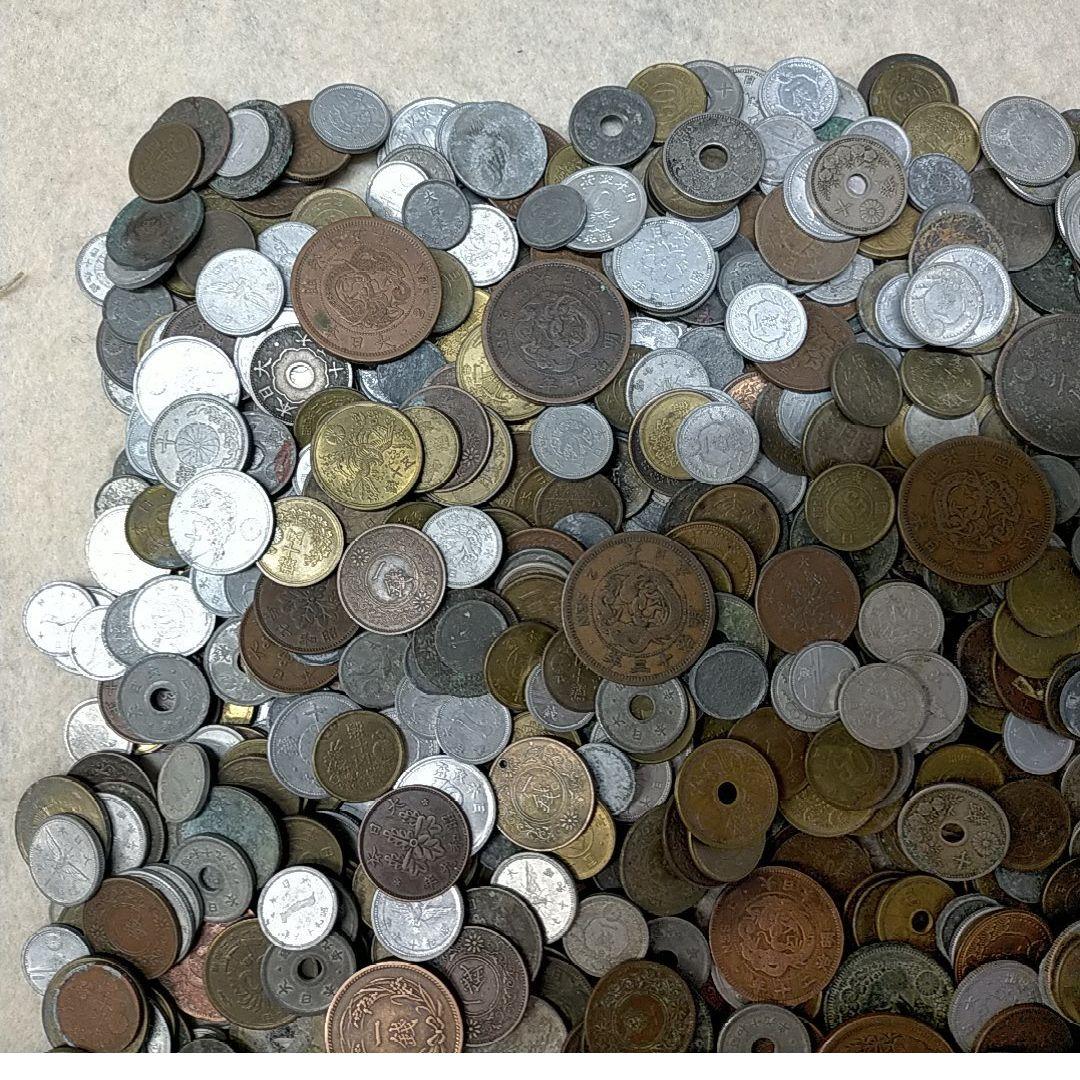 中古保管品 日本 古銭 寛永通宝 等 穴銭 硬貨 約3.5Kg 日本古銭
