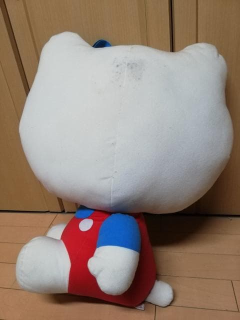 サンリオの横向★初期の特大サイズ★ぬいぐるみハローキティ ぬいぐるみ