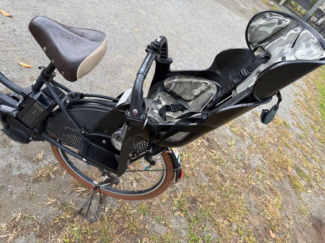 電動アシスト自転車 チャイルドシート付き ブラック