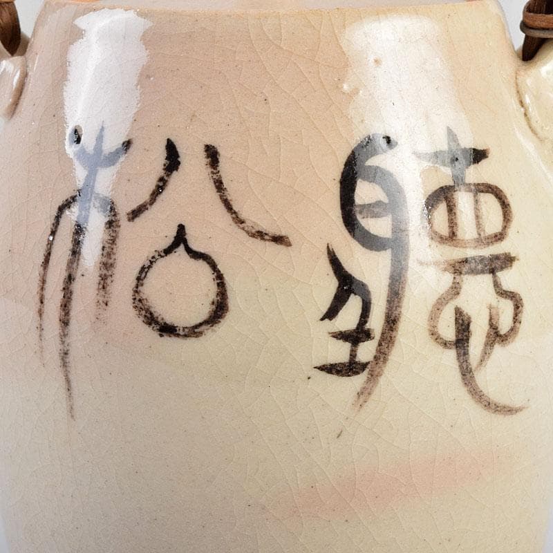 煎茶道具　京焼　河合瑞豊作　聴松茶注　土瓶　共箱　V　R9224