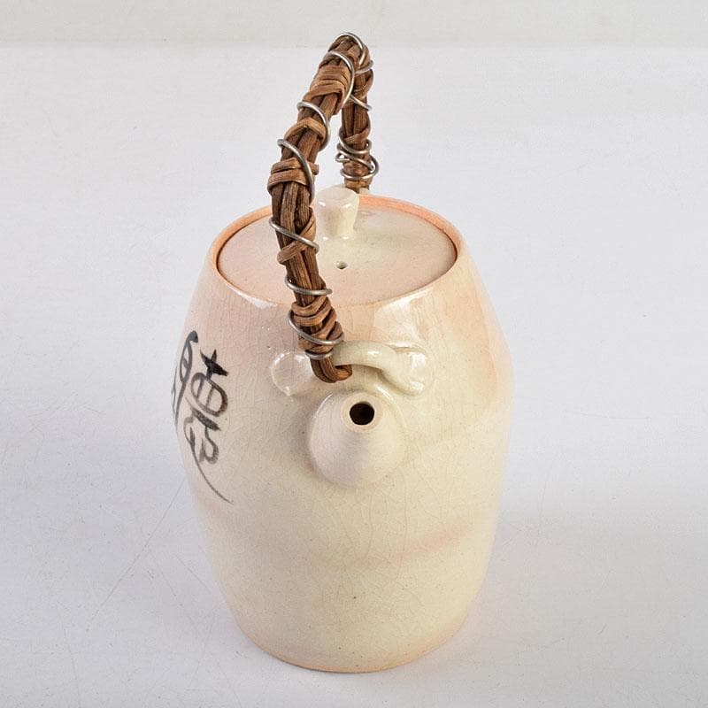 煎茶道具 京焼 河合瑞豊作 聴松茶注 土瓶 共箱 V R9224