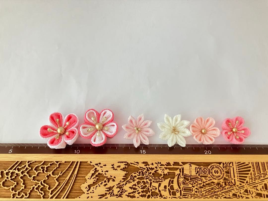 〜　珊　〜　選べる髪飾り　七五三 3歳 7歳　かんざし　ビラ　ピンク