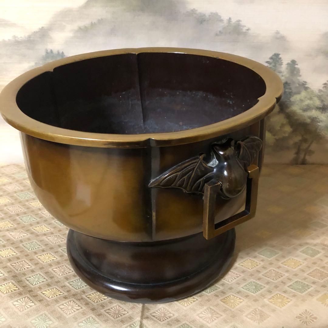 茶道具 金谷五郎三郎 唐銅火鉢 瓶掛 - メルカリ