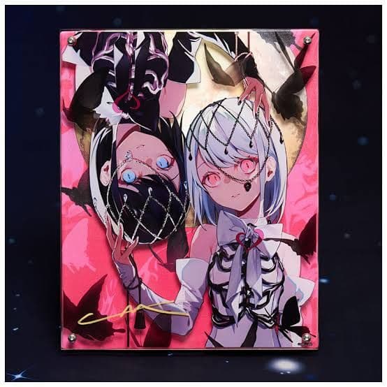 千客万雷 LAM 個展　直筆サイン入りレイヤードグラフ　冥王星 千客万雷 LAM 個展 直筆サイン入りレイヤードグラフ 冥王星 千客万雷