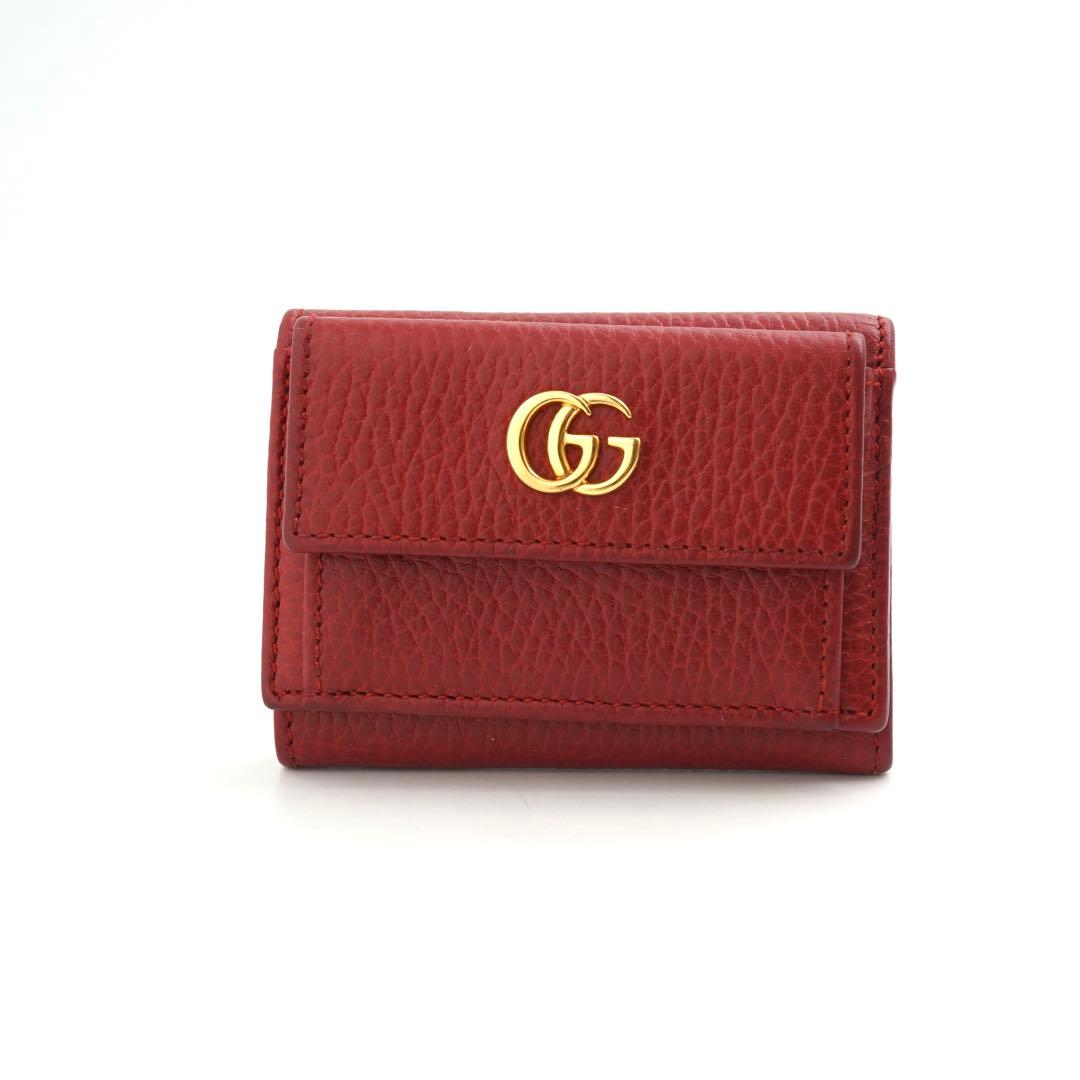 ✨新品未使用・箱付き✨ GUCCI ミニ財布 マーモント GGロゴ 三つ折り