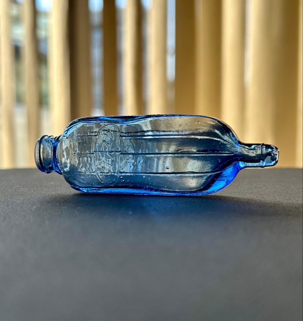コバルトブルー ガラス瓶3点セット 昭和レトロ - メルカリ