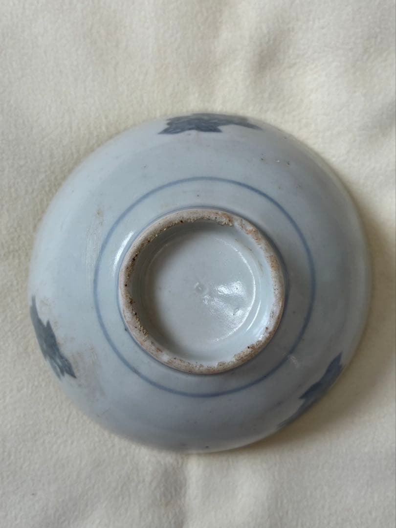 くらわんか小碗　コンニャク印判