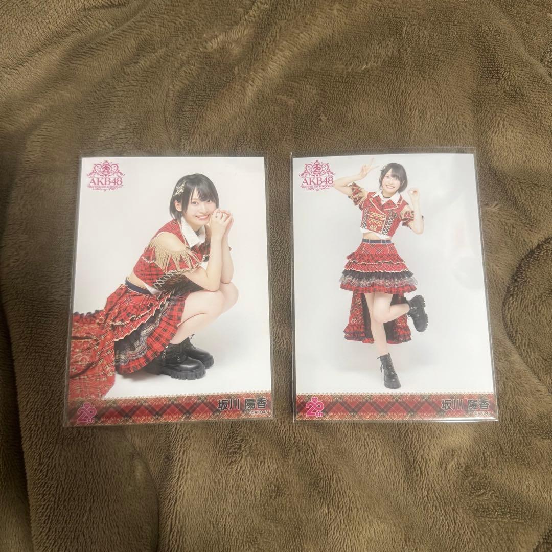 AKB48 坂川陽香 20周年記念 赤チェック衣装 生写真 セミコン 武道館