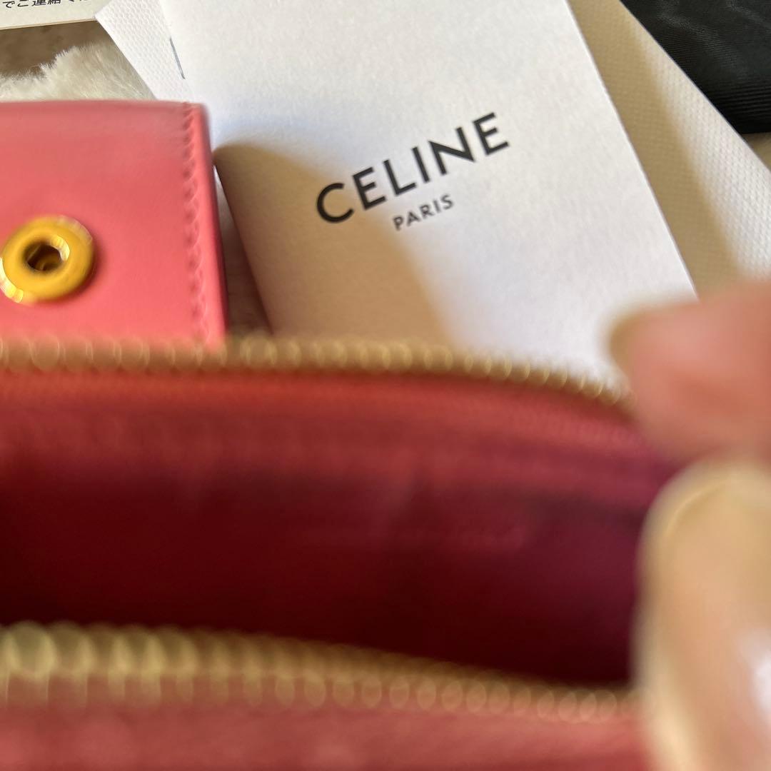 CELINE ピンク 三つ折り財布